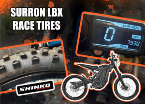 Surron LBX race tires cover