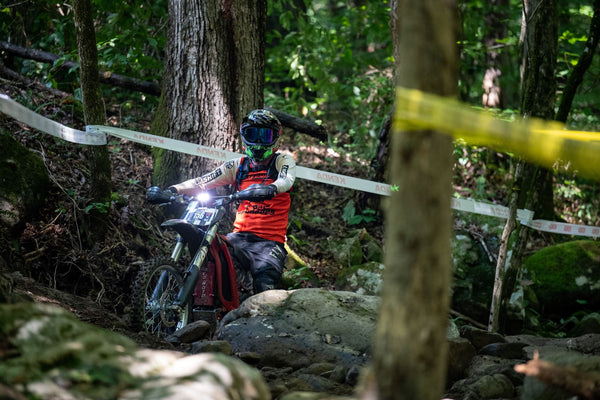 Rusty at the TKO on his electric dirt bike