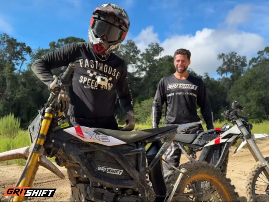 Riders standing by the Zero XE