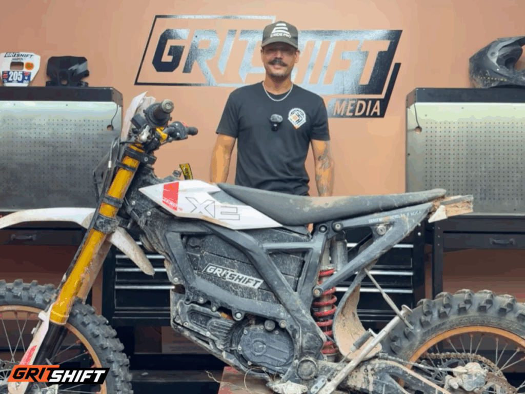 A rider talking about his Zero XE dirt bike