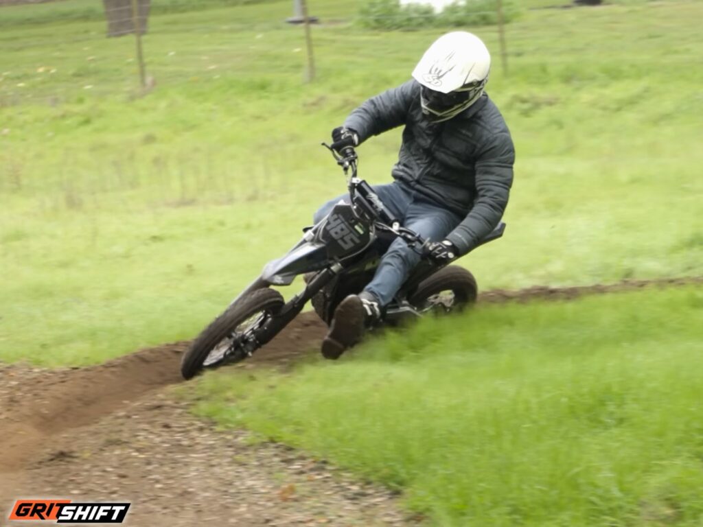 A rider riding the ETM RTR Alpha