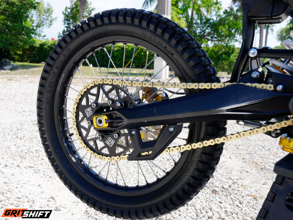 a close up view of the super sprocket 